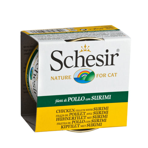 Hrana umeda pentru pisici Schesir Pui-Surimi 85gr